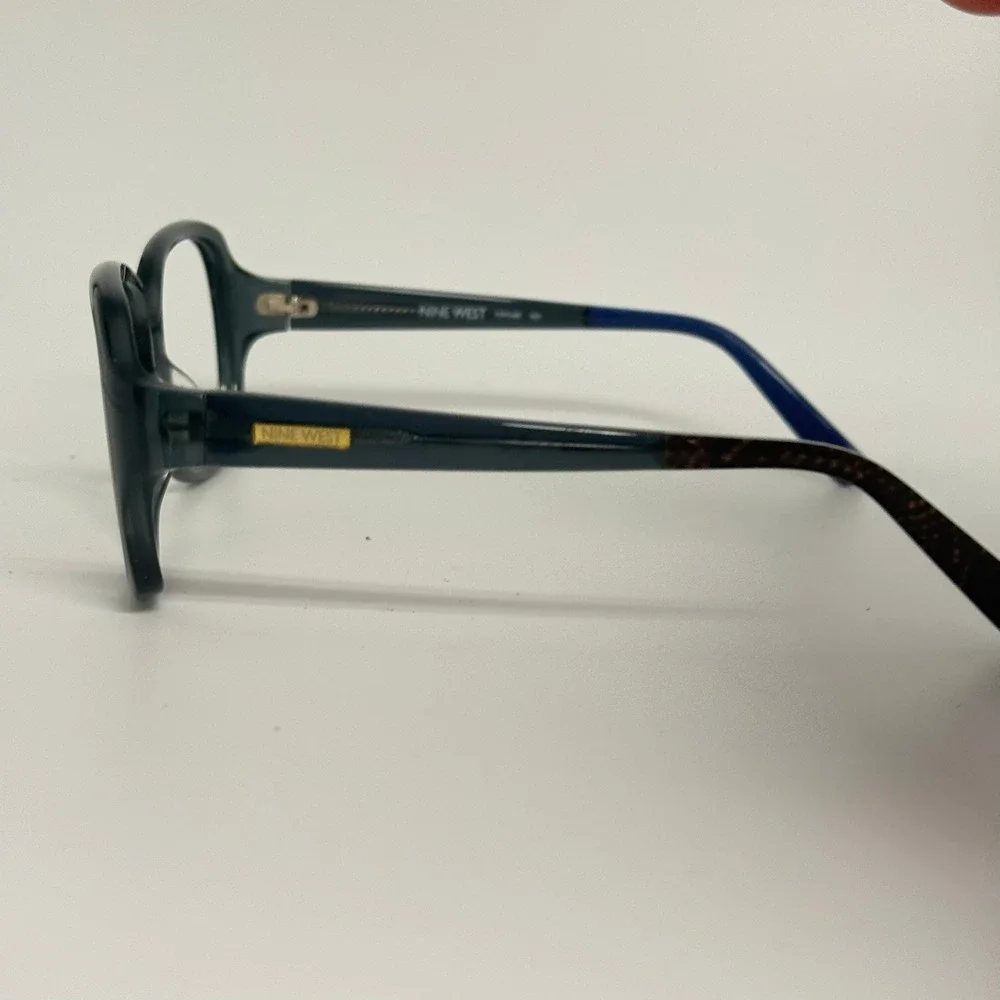 Nine West Womens Square Eyeglass Frames Teal Blue Tortoise 57-16-130 NW5088